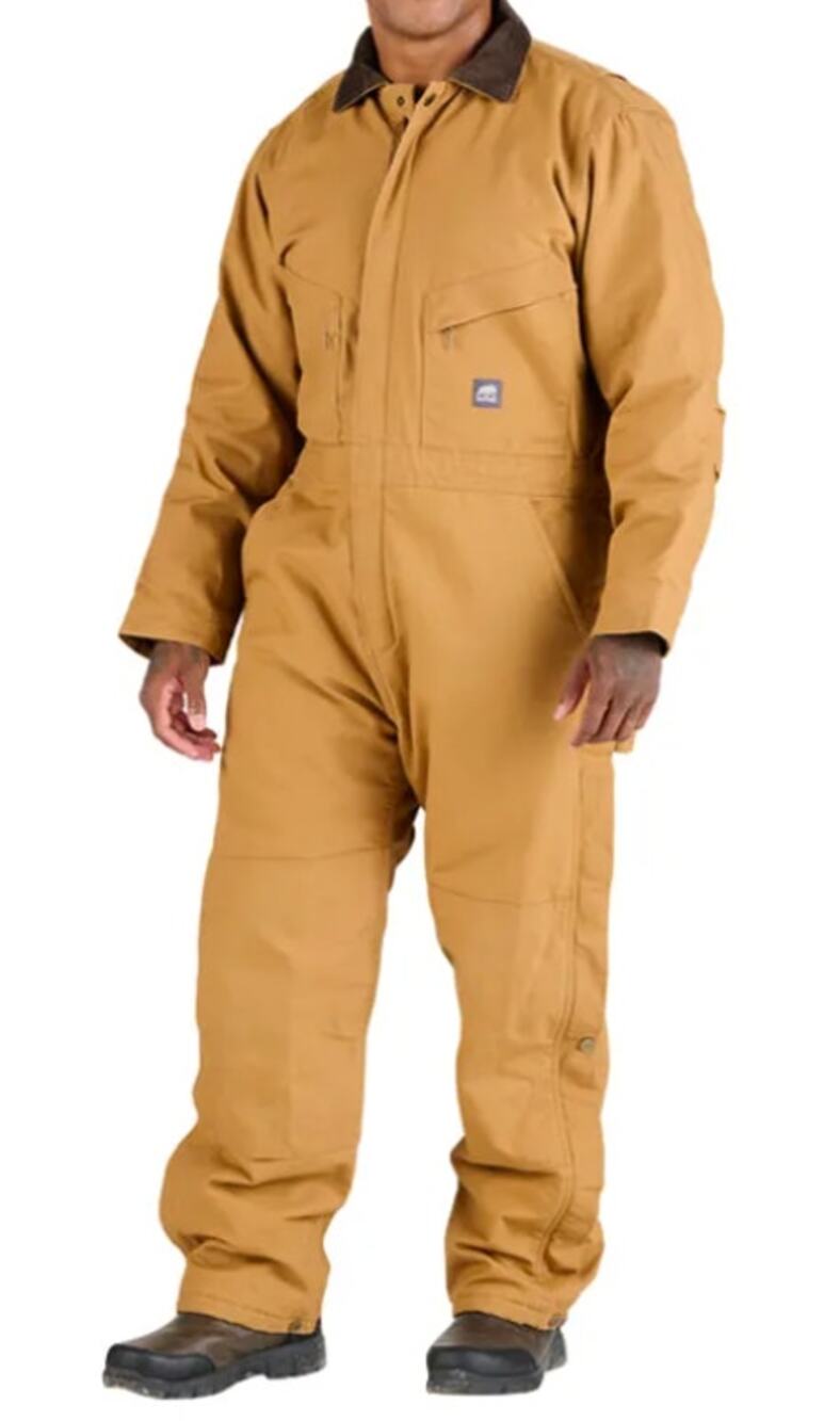 New Berne Deluxe Insulated Coverall, Brown Duck Size Small Short